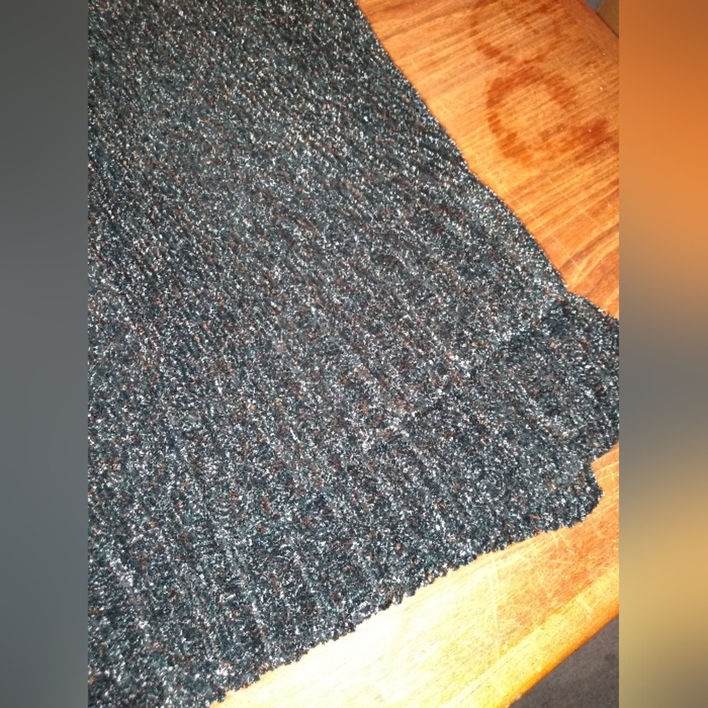 Retro Penningtons Black Cowl Neck Sweater, Size 5X, Y2K, Fringe - Picture 7 of 8